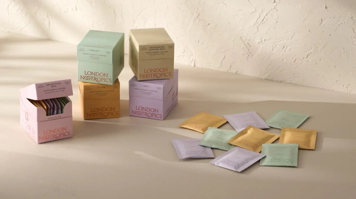 London Nootropics adaptogenic coffee boxes and sachets