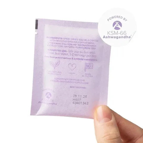 Back of a Zen sachet showing the full ingredient list